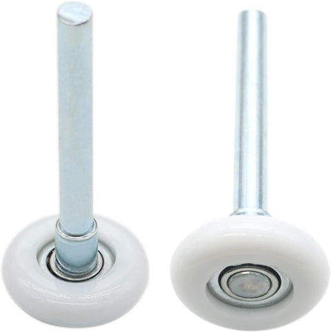 Garage Door Roller, White 1.8" Quiet Nylon Garage Door Wheels 4" Stem for Garage Track Replacement with Premium Sealed 11 Ball Bearing, 10 Packs