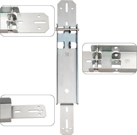 Xadnitu Garage Door Reinforcement Bracket, Operator Repair Hookup Brackets with Clevis Pin for Repairing Attach to The Garage Opener (18 inch)