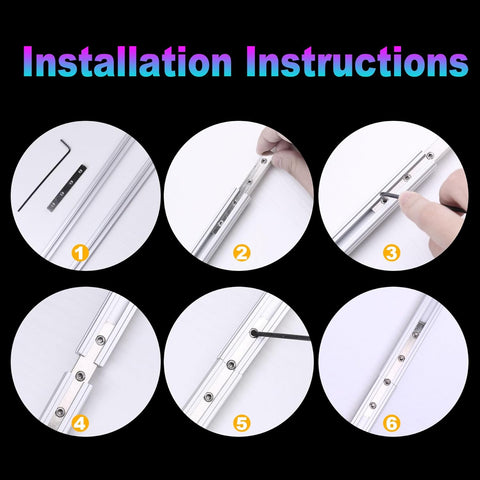 Xadnitu 96" in 2 Sections of 48" Aluminum Sliding Screen Door Track, Sliding Door Bottom Track for Screen Doors Guide or Replacement