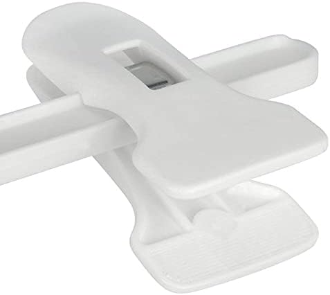 HANGERWORLD Kids Pants Hanger with Adjustable Clips (10 Pack, White) - 11inch Perfectly Sized for Baby, Kids, Child and Teens Pants, Skirts, Slacks and Jeans