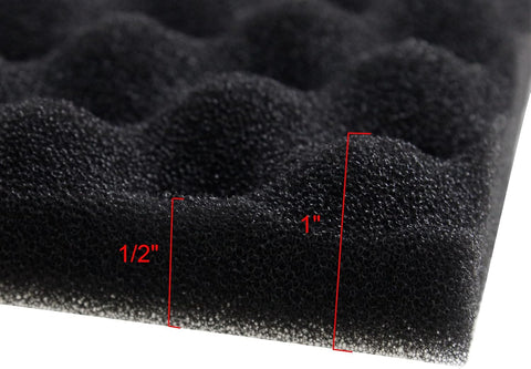 Aquarium Bio Sponge Foam Filter Media Pad Cut-to-fit for Fish Tank Sump Pond 17" x 11" x 1/2" to 1"