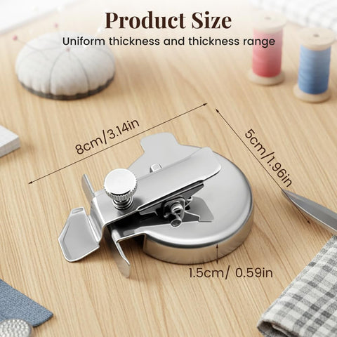 Adjtable Magnetic Seam Guide | Multi-Purpose Sewing & Quilting Guide with Round Edge & Adjtable Clip | Magnet Guide Tool for Straight & Curved Stitching (1PC)