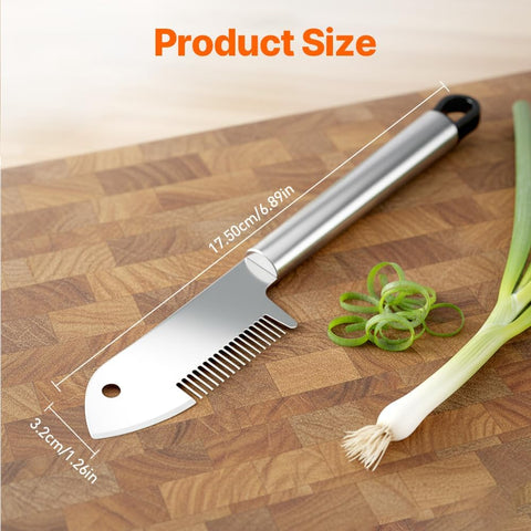 Stainless Steel Multi-Purpose Julienne Peeler, Precision Blade Vegetable Fruit Slicer, Ergonomic Grip & One-Piece, Shredder for Salads Potatoes Carrots (1PCS)