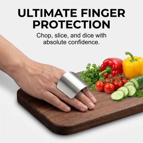 Stainless Steel Finger Guard for Cutting, Food Grade Finger Guard for Chopping Dicing Slicing, with Single/Double Finger Styles, Safe Kitchen Tool for Fingers Protection (Mix)