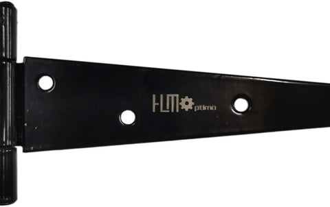 Heavy Duty T Hinge Tee Hinge T Strap Hinge Shed Hinge Gate Hinge Barn Hinge Fence Hinge Door Hinge Wrought Rtproof All Size Black (4 pcs, 8 inch