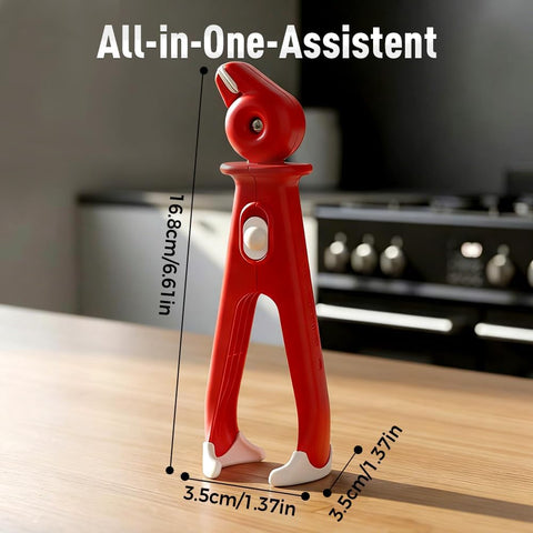 3 Pcs Hot Plate Grippers, Upgraded Bowl Gripper for Kitchen, Multi-Purpose Non-Slip Gripper Tongs for Microwave, Oven, Air Fryer, Steamer, Pots & Bowls (Red)