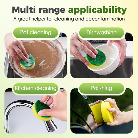 Multi-Purpose Heavy-Duty Sponge Brush Head for Household Cleaning (5 pcs)