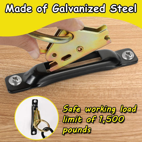E-Track Wood Beam End Socket Accessories(10pcs) and E-Track O Ring Tie-Down Anchors(20pcs)