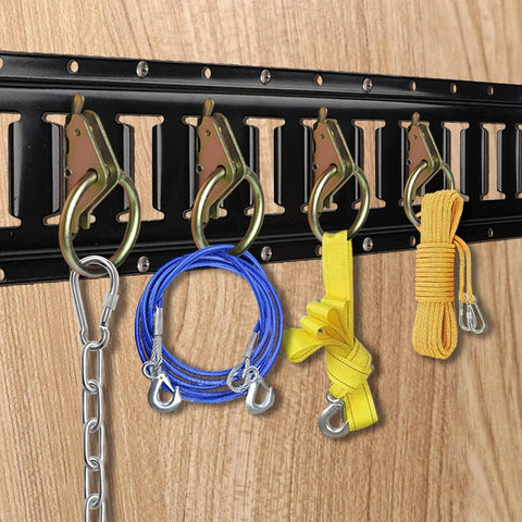 E-Track Wood Beam End Socket Accessories(10pcs) and E-Track O Ring Tie-Down Anchors(40pcs)