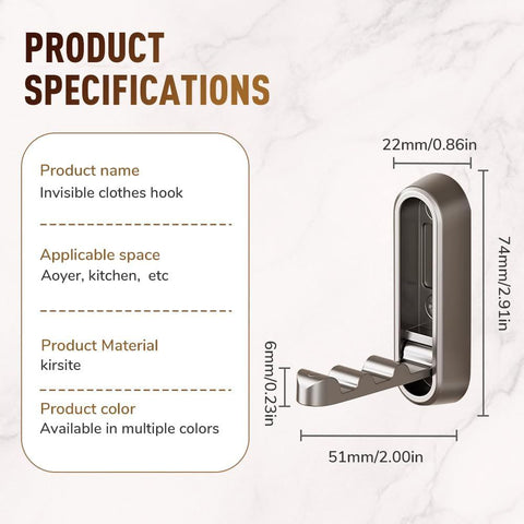 Folding Coat Hooks,Retractable Wall Closet Hooks,Heavy Duty Hook Bathroom Towel Hooks Robe Hooks Wall Mounted for Hanging Coat Towels Clothes (Brown)
