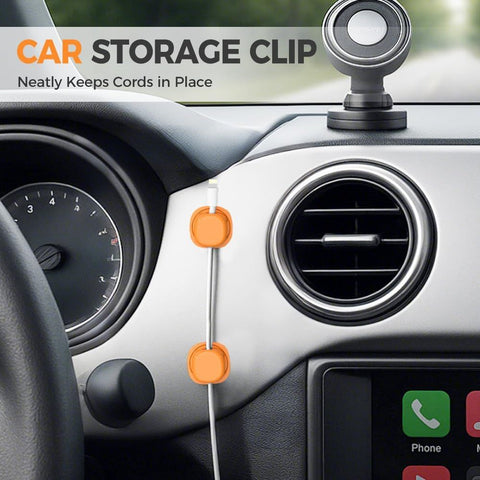 6 Pack Magnetic Cable Clips,2026 New Cord Holder for Nightstand,Magnetic Desk Cord Organizer,Adhesive Wire Holder Charger Holders for Desk,Nightstand,Phone Charger, Computer,Home,Office,Car (White)