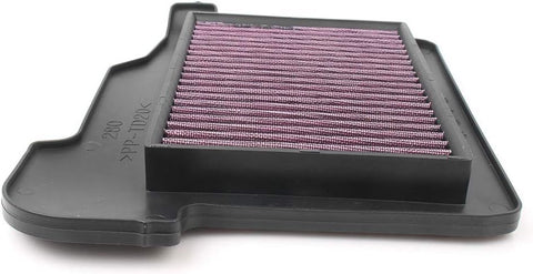 Motorcycle Air Cleaner Filter Element Assembly Replacement Compatible Fits for Yamaha FJ09 2015-2017 FZ09 2014-2017 Black Red