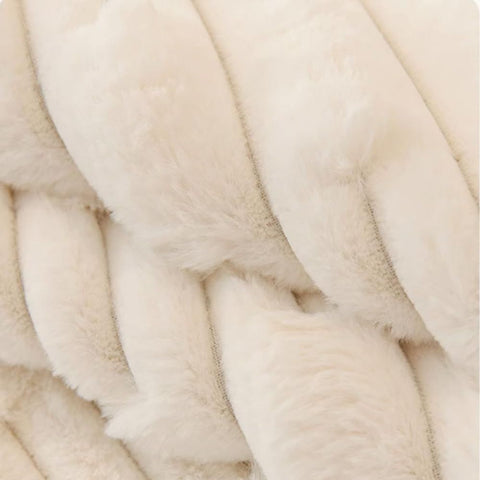 Super Soft Plush Non-Slip Sofa Cushion Covers, Thick Rabbit Plush Sofa Cushion Super Soft Faux Fur Throw Pillow Cover, Fluffy Couch Cushion Covers (Dark Grey, Sofa Cushion 110 * 110cm)