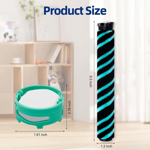 IP1251 IP3251 Vacuum Brush Replacement for Shark IP1250 IP1251C IP1255QCP IP3251C IP3252 IP3150 IP3253 PowerDetect Cordless Vacuum Cleaner, 2 Pack Brushrolls for All Floors