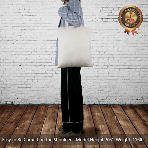 12-Pack Economical 16"x15" Cotton Tote Bags, Lightweight Medium Reusable Grocery Shopping Cloth Bags, Suitable for DIY, Advertising, Promotion, Gift, Activity