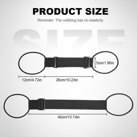 Multi Use Strong Adjustable Luggage Connector Straps, 2026 New Flexible and Adjustable Elastic Fastening Belt for Luggage Strap, Add a Bag Easy to Travel Suitcase (Black 2Pcs)