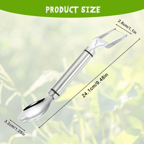 2-in-1 Stainless Steel Fruit Cutter Watermelon Cutter, Watermelon Slicer Cutter Summer Watermelon Cutting Artifact for Kitchen DIY (1)