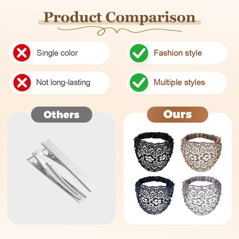 2025 New Elegant Floral Beaded Headbands for Women, Wide Lace Hair Bandanas, Boho Hair Accessories (5PCS, one size)