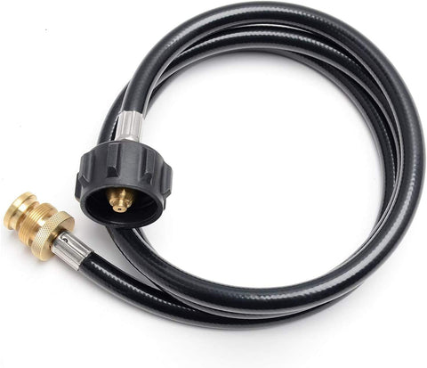 Propane Hose Adapter, Connects 1lb BBQ to 20lb Gas Tanks, for Portable Grill, Buddy Heater, Tabletop Stove, Griddle - QCC1 Connector