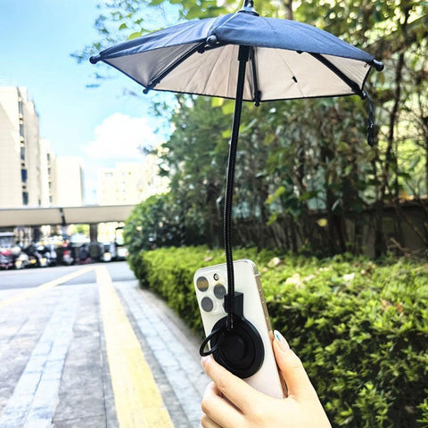 Phone Umbrella for Sun, Adjustable Magnetic Phone Sun Shade Umbrella, Universal Phone Umbrella Sun Blocker Cover Visor for Beach Pool Outdoor