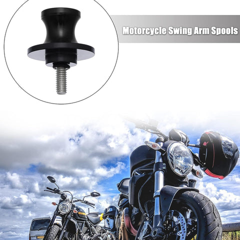 2 PCS Swing Arm Spool, 8/10mm Motorcycle CNC Rear Stand, Swing Arm Spool Sliders Stand Swing arm Bobbins Compatible for Ducati Triumph Honda Kawasaki BMW Suzuki (8MM)
