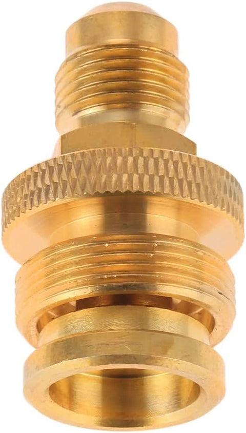 1Pcs 1lb Propane Tank Cansiter Regulator Adapter Convert to 3/8 Male Flare Portable Brass Camping Grill Stove Parts Gas Connector (1Pcs 3/8 Male Flare Adapter)