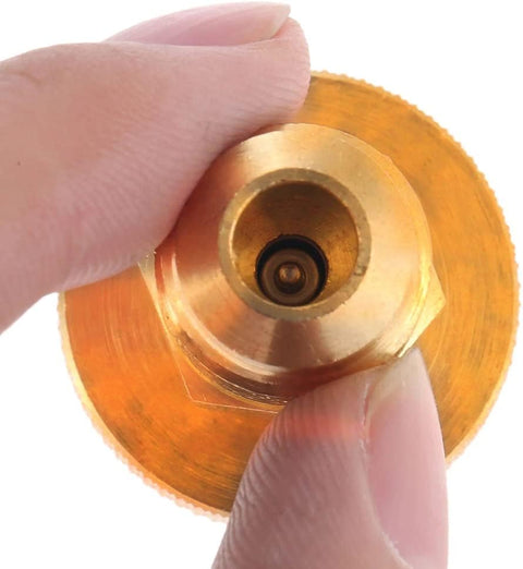 1Pcs 1lb Propane Tank Cansiter Regulator Adapter Convert to 3/8 Male Flare Portable Brass Camping Grill Stove Parts Gas Connector (1Pcs 3/8 Male Flare Adapter)