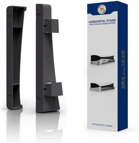 Horizontal Stand for New PS5 Slim Console, Base Holder Accessories for PS5-Slim Disc & Digital Edition Bracket (Black)