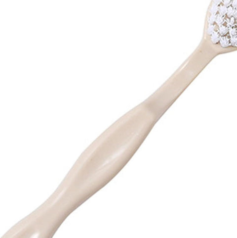 Sneaker Cleaner Brush, Multi Functional Shoe Brush Double Sided Washing Plastic Scrub for Stains (beige)