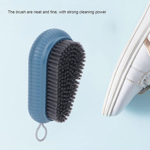 Shower Cleaner Brush, Soft Bristle Cleaning Brush Bath Scrubber for Laundry Stains Clothes Shoe Household Tools Blue