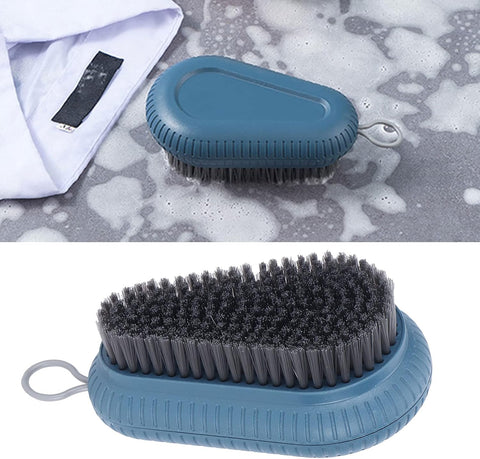 Shower Cleaner Brush, Soft Bristle Cleaning Brush Bath Scrubber for Laundry Stains Clothes Shoe Household Tools Blue