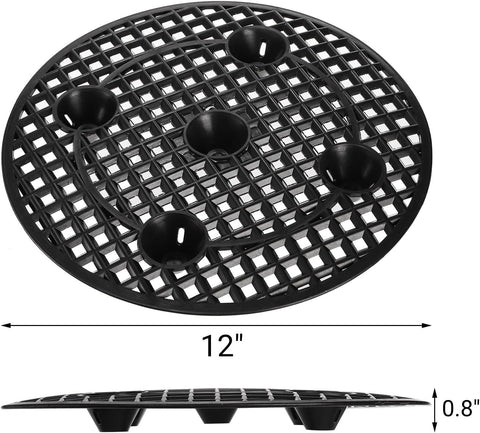 15 PCS Plant Level Pot Elevator, 12 inch Plastic Potted Stands, Large Patio Planter Riser Holder, Deck Floor Protector to Prevent Rot Damage, Trivet for Indoor Outdoor Garden