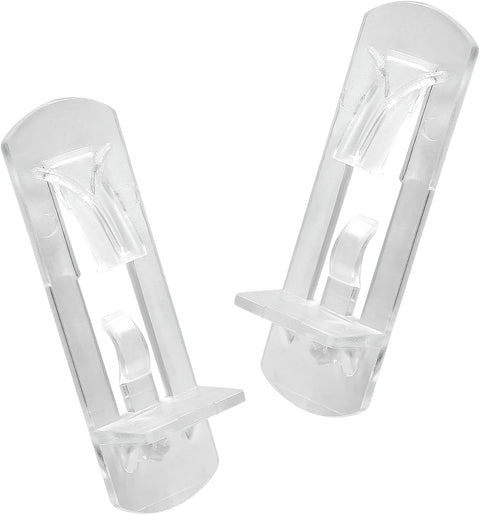 Biaungdo 12 Pcs Plastic Locking Shelf Support Pegs, 5mm Clear Cabinet Shelf Pins Self-Locking Cabinet Shelf Pegs Clips for Kitchen Furniture Bookcase Closet(Fit 5mm Diameter Hole & 3/4 Inch Shelf)
