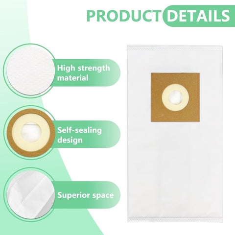 8 Pack Type Y Vacuum Bags or Hoover WindTunnel Upright Style Y, Z, YZ Vacuum Cleaners, Replace Part 4010100Y or Hoover Vacuum Bags Reill