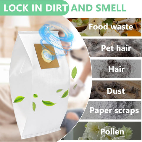 8 Pack Type Y Vacuum Bags or Hoover WindTunnel Upright Style Y, Z, YZ Vacuum Cleaners, Replace Part 4010100Y or Hoover Vacuum Bags Reill