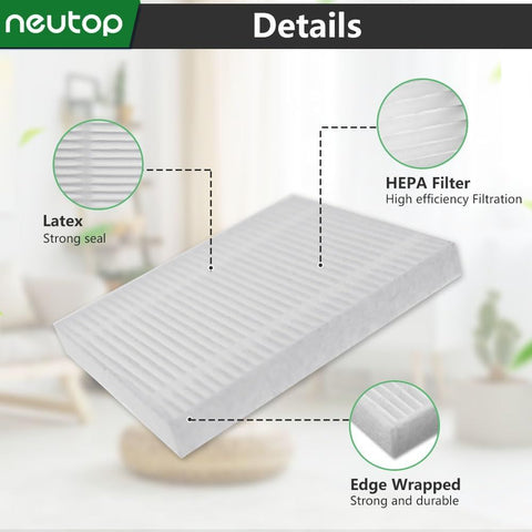 Replacement Hepa ilter Compatible with iRobot Roomba 105 Series, Combo Essential, Combo 2 Essential, Vac Essential, Vac 2 Essential, Q0120, Q0110, Q0520, Y0140, Y0110, Robots Vacuum, 8-Pack.