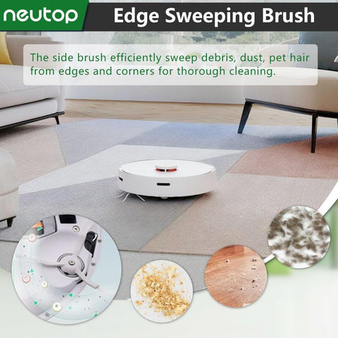 Replacement Side Brush, Compatible with  S8, S8+ Pro Ultra, Q Revo, Q5, Q7, Q8 Max, S7 Max Ultra, S7 MaxV, S6, S6 Pure, S5, S4, E4, E20, E25, E35, S50 Robot Vacuum, 9-Pack