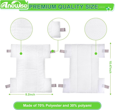 4Pack Pads or Shark Dust-Away Advanced Micro-iber Replacement Pads - Compatible with Shark Rocket Dust-Away, Rotator, Navigator Lit-Away Pro Vacuum, Ultra Light Stick Vacuum, Hv300 Series