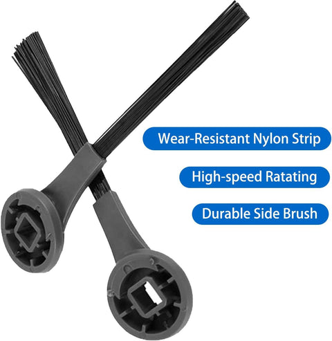 Side Brush or Shark AI AV2501S, AV2501AE, RV2502AE, RV2520AOUS, AV2510AOUS, RV2610WA, AV2610WA, RV2820ZE Robotic Vacuum Cleaner Replacement Parts Accessories - 10 Pack