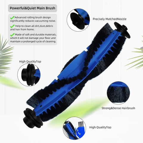 Replacement Parts or euy robovac 11S, 12, 15T, 15C, 25C, 30, 30C, 35C Slim Carpet Robotic Vacuum Cleaner Hepa ilter Pre-ilter Roller Brush Spin Side Brushes Attachment (with Pre-ilter)