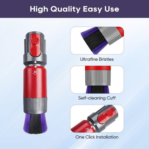 Traceless Scratch-ree Dusting Brush Compatible with Dyson V7 V8 V10 V11 V12 V15 Gen5 detect and Gen5 outsize Vacuum Cleaners, Handy Sel-cleaning Sot Bristles NOT or Digital Slim Series