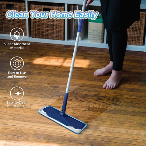3 Pack Microiber Mop Pads Replacement or Wet/Dry Mop loor Cleaning Reusable Mop Pads Reills or Spray loor Mops Compatible with Bona loor Care System and Any Microiber lat Spray Mop