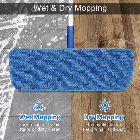 3 Pack Microiber Mop Pads Replacement or Wet/Dry Mop loor Cleaning Reusable Mop Pads Reills or Spray loor Mops Compatible with Bona loor Care System and Any Microiber lat Spray Mop
