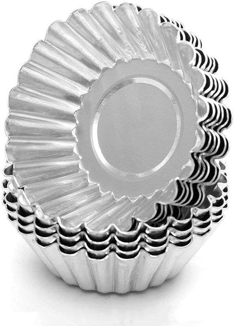 Cake Molds for Baking Bundle, 6 Inch Angel Food Cake Pan & 20pcs Egg Tart Molds