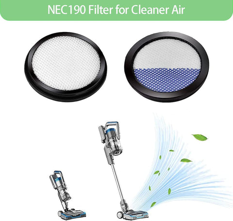 6 Pack Replacement ilters or Eureka RapidClean Pro Cordless Stick Vacuum Cleaner NEC180 NEC185 NEC186 NEC190