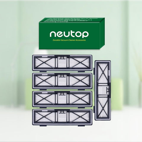 Gray Replacement H12 HEPA ilters Compatible with Neato D10, D9, D8, D7, D6, D5, D4, D3, Robotic Vacuum Cleaners, 5-Pack.