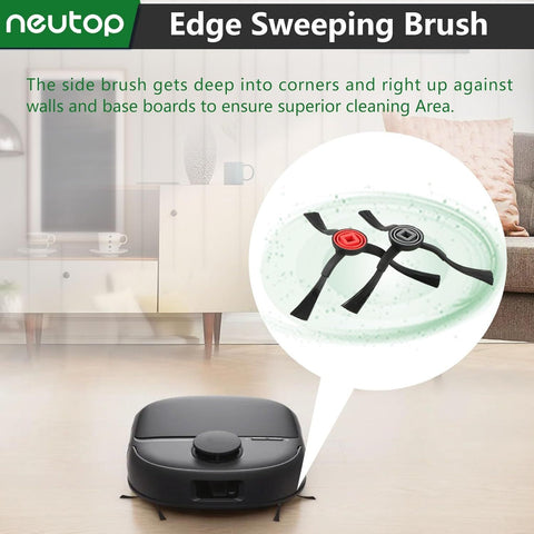 Edge-Sweeping Brush Side Brush Compatible with euy S1, S1 Pro, E20, E25, E28, C28 Robot Vacuum Parts Replacements Accessories, 12-Pack
