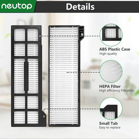 Hepa ilter Replacement Set, Compatible with euy X10 Pro Omni, Robot Vacuum Accessories Parts, 8-pack