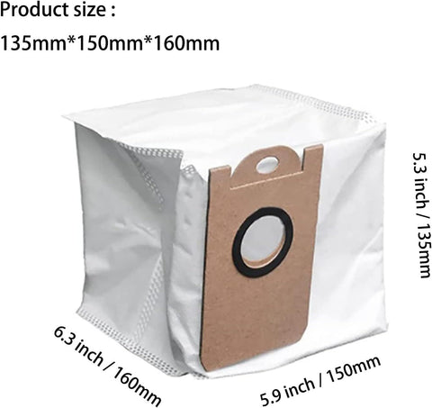 10 Pack Dust Bags or iHome AutoVac Nova S1 Pro, iHRVS1PRO-3BLK, iHRV6-BLK, iHRV7-SLK, iHRV13-BLK,iHRV14-BLK Robot Vacuum Replacement Accessory Parts