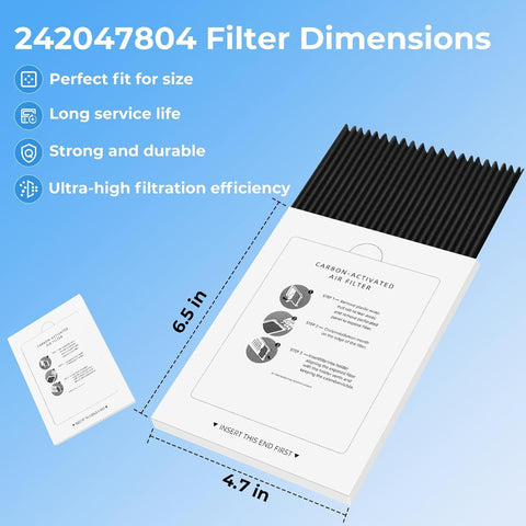 Rerigerator Air ilter Replacement or rigidaire PAULTRA Pure Air Ultra and Electrolux EACB ridge Replace 242061001, 242047801, 242047804-6 Pack by